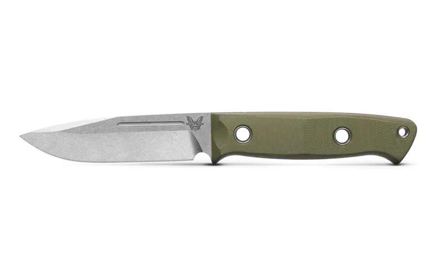 Benchmade 163-1 Bushcrafter OD Green G10 Drop-Point CPM-S30V 4.38" Fixed Blade Knife