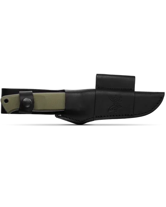 Benchmade 163-1 Bushcrafter OD Green G10 Drop-Point CPM-S30V 4.38" Fixed Blade Knife