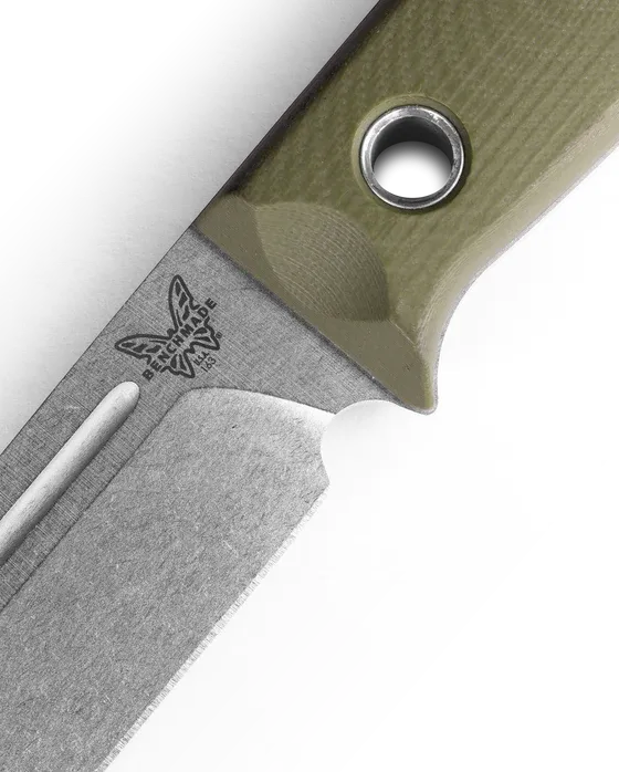 Benchmade 163-1 Bushcrafter OD Green G10 Drop-Point CPM-S30V 4.38" Fixed Blade Knife