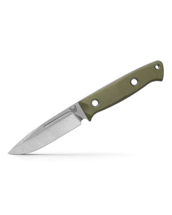 Benchmade 163-1 Bushcrafter OD Green G10 Drop-Point CPM-S30V 4.38" Fixed Blade Knife