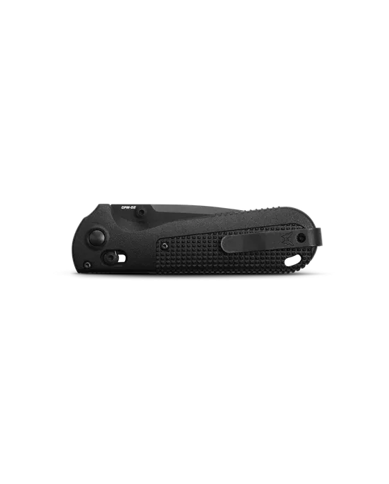 Benchmade 430BK-02 Redoubt Black Grivory 3.55" Plain Edge Drop-Point Folding Pocket Knife
