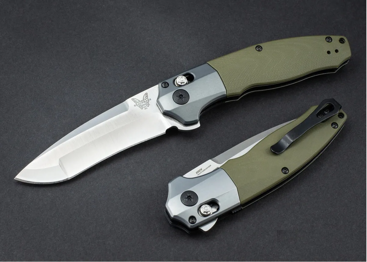 Benchmade 496 Vector AXIS Assist 3.6" OD Green Satin Knife