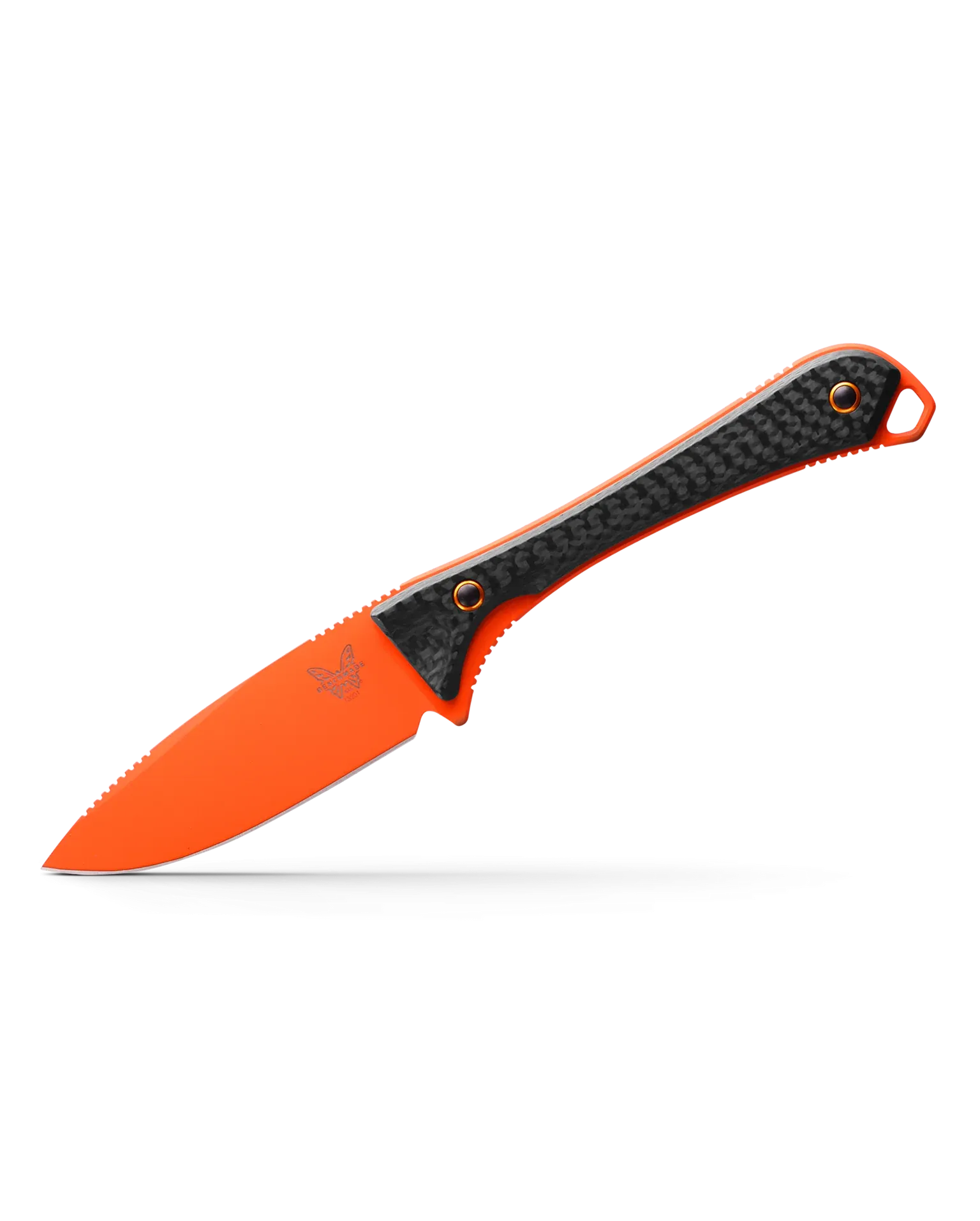 Benchmade Altitude 3.08" Fixed Blade Carbon Fiber Handle Orange Cerakote CPM-S90V 15201OR Knife