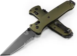 Benchmade - Bailout 537GY EDC Knife, Tanto Blade with Woodland Green Handle (537SGY-1)
