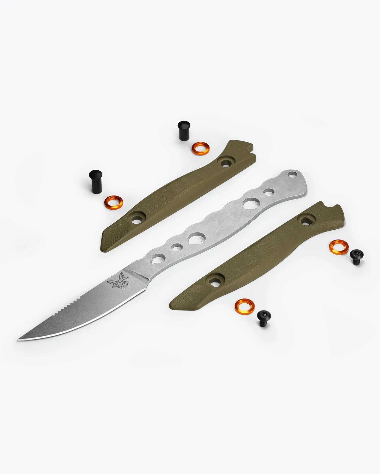Benchmade Flyway OD Green 15700-01 OD Green G-10 Satin 2.7" Fixed Blade Knife