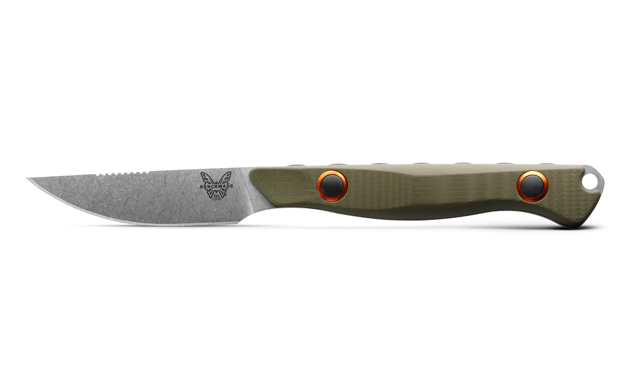 Benchmade Flyway OD Green 15700-01 OD Green G-10 Satin 2.7" Fixed Blade Knife