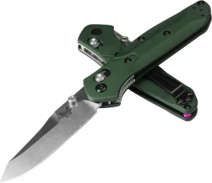 Benchmade - Mini Osborne 945 Folding Knife with Green Aluminum Handle (945)