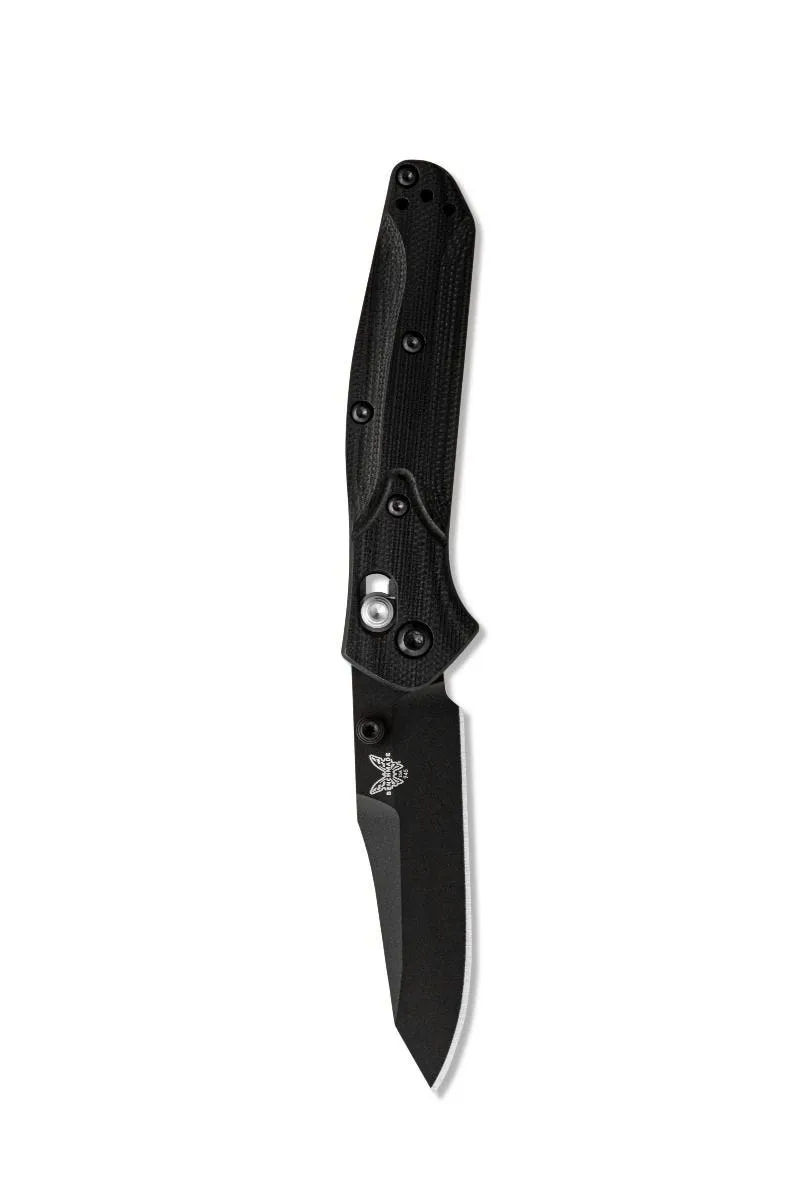 Benchmade Mini Osborne 945BK-1 CPM-S30V (58-60) 2.92" Plain Edge Pocket Knife with Benchmade Blue Lube Lubricant for knives 37ml 1.25fl oz (Made in USA)