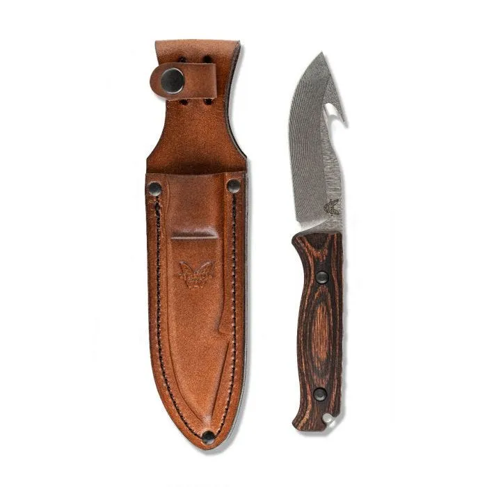 Benchmade Saddle Mountain Skinner with Hook | Stabilized Wood (15004)
