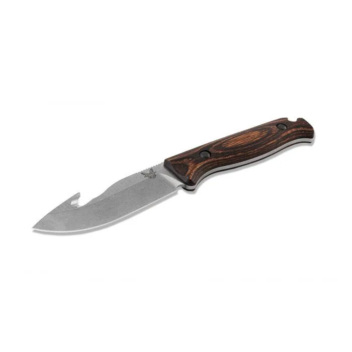 Benchmade Saddle Mountain Skinner with Hook | Stabilized Wood (15004)