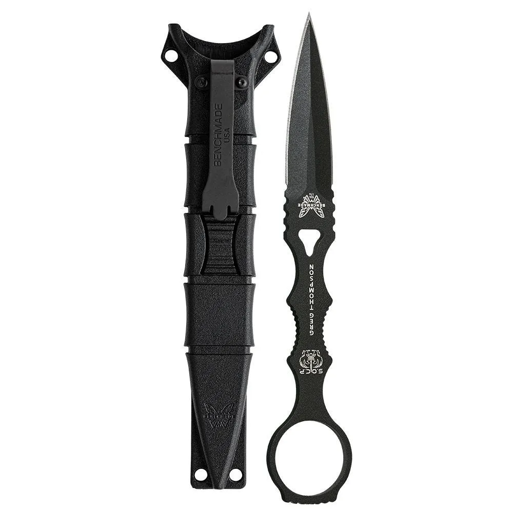 Benchmade SOCP 176BK Skelentonized Dagger with Black Sheath Fixed Blade Knife