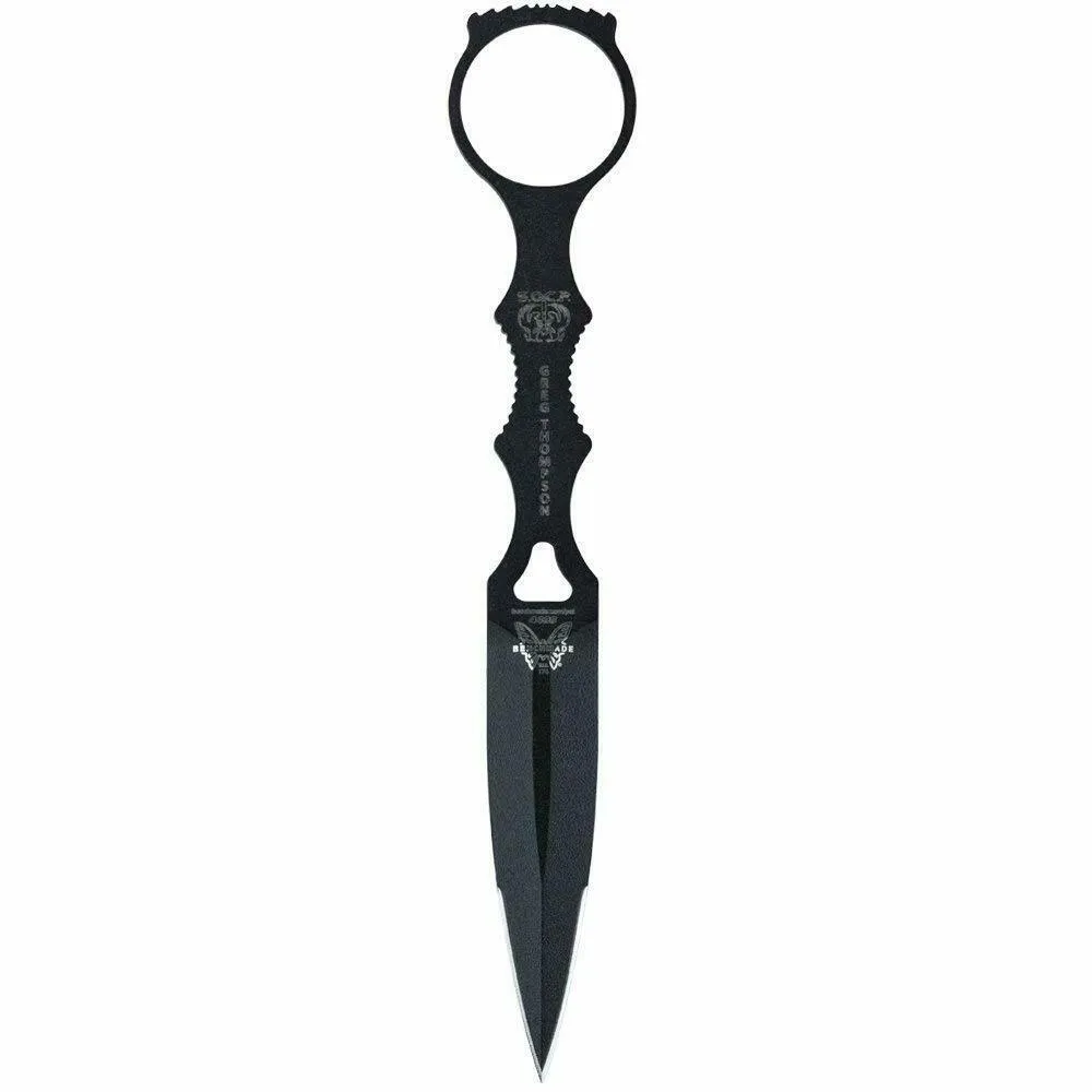 Benchmade SOCP 176BK Skelentonized Dagger with Black Sheath Fixed Blade Knife