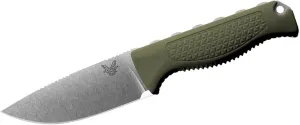 Benchmade - Steep Country Knife with Dark Olive Santoprene Handles and a Drop-Point Blade (15006-01)