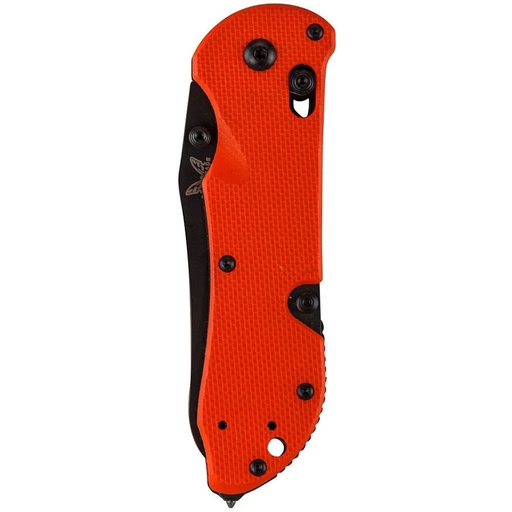 Benchmade - Triage 915BK-ORG Knife, Sheepsfoot, Orange Handle