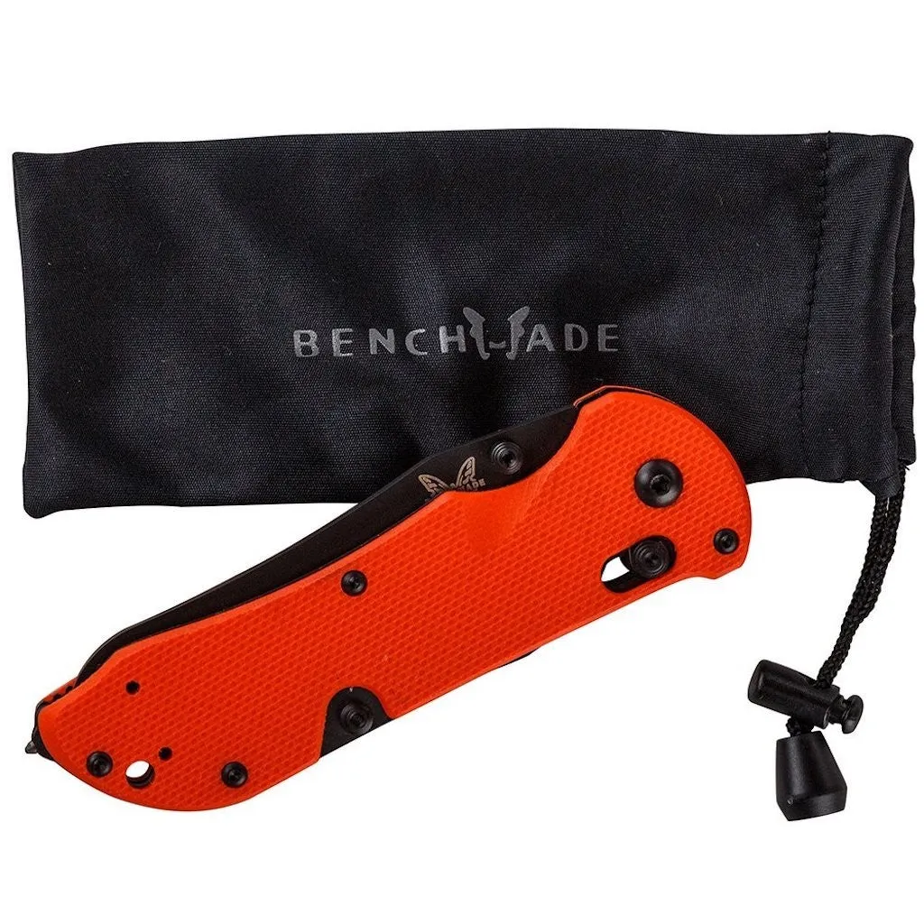 Benchmade - Triage 915BK-ORG Knife, Sheepsfoot, Orange Handle