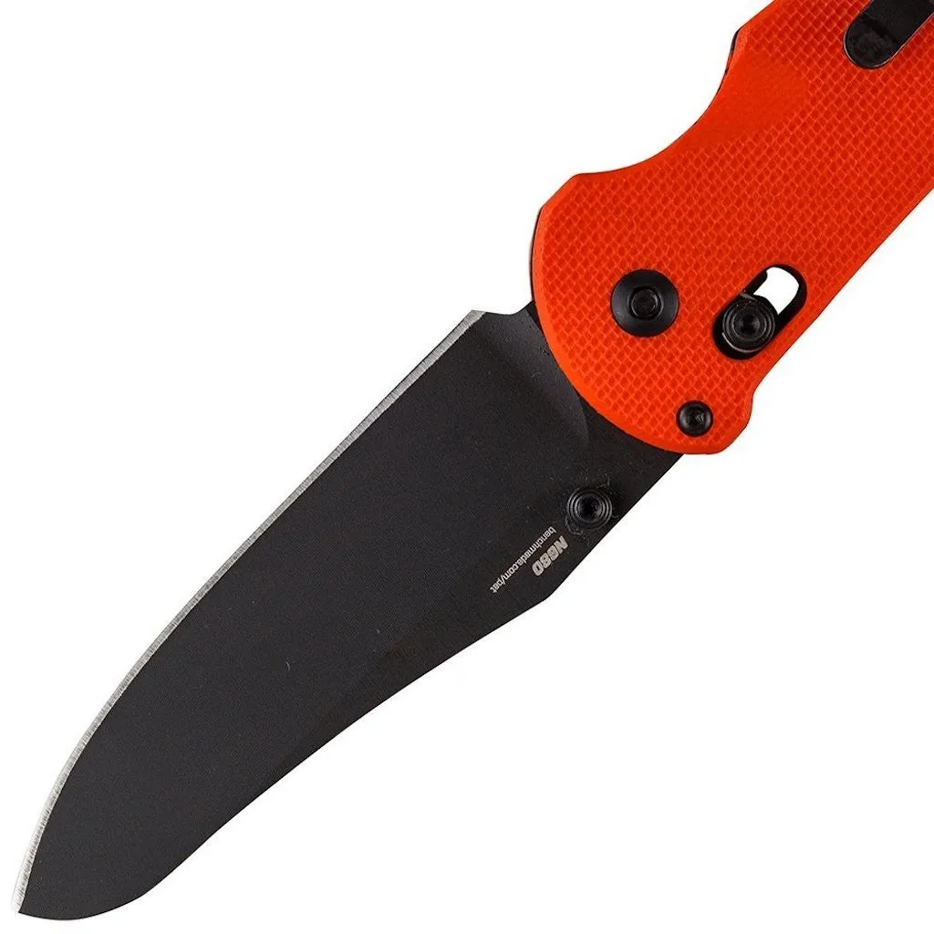 Benchmade - Triage 915BK-ORG Knife, Sheepsfoot, Orange Handle