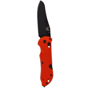 Benchmade - Triage 915BK-ORG Knife, Sheepsfoot, Orange Handle
