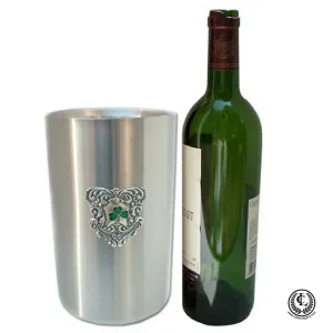 Beverage Cooler, Stainless Steel, Irish Shamrock, St. Patrick Day Gift