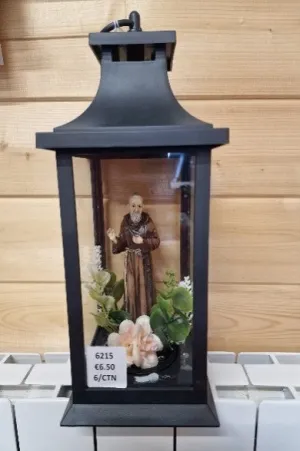 Black Lantern Padre Pio LED