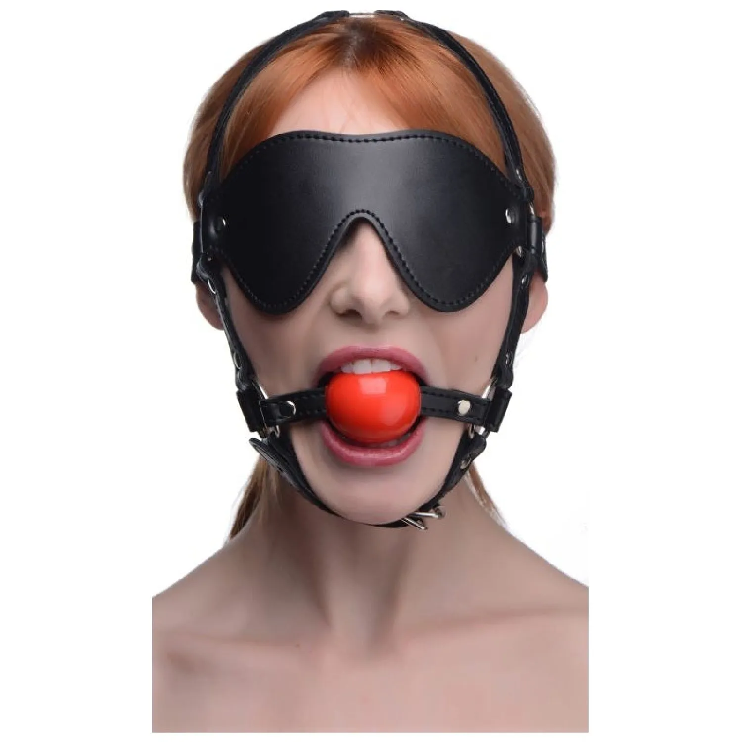 Blindfold Harness w Ball Gag