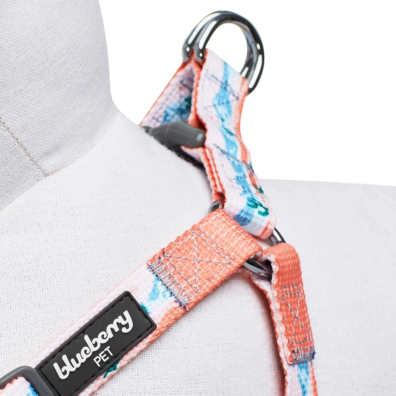Blueberry Pet × Jackelyn Ho Step-in Mountain Climbing Fun Dog Harness, Chest Girth 26" - 39", Large, Adjustable Harnesses for Dogs