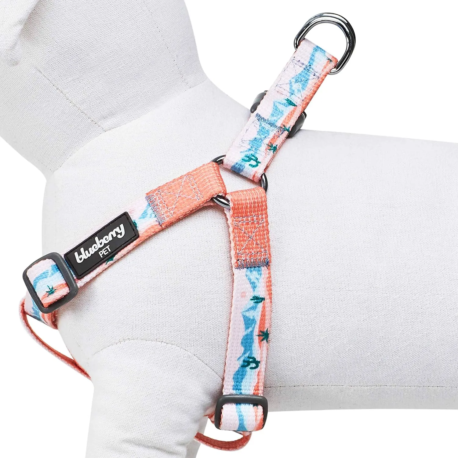 Blueberry Pet × Jackelyn Ho Step-in Mountain Climbing Fun Dog Harness, Chest Girth 26" - 39", Large, Adjustable Harnesses for Dogs