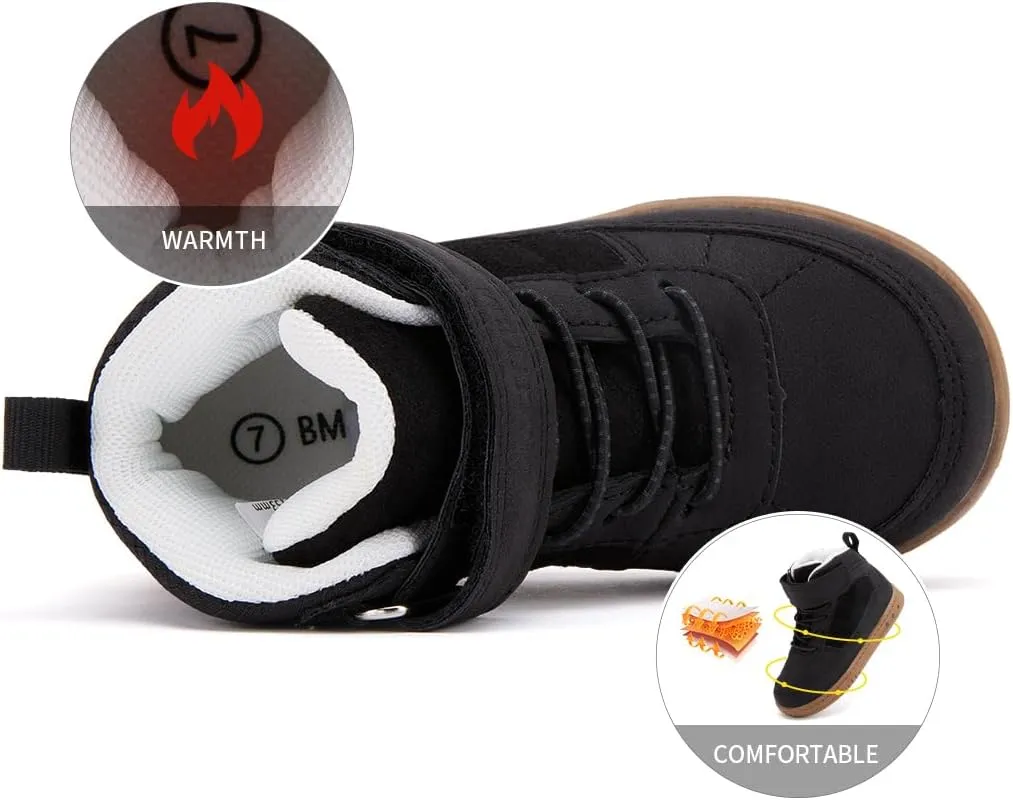 BMCiTYBM Toddler Snow Boots Boys Girls Winter Waterproof Shoes Cold Weather Outdoor