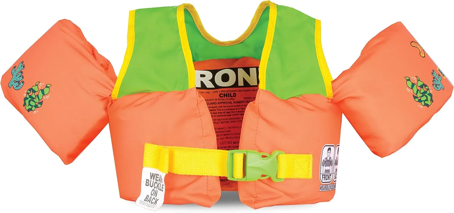 Body Glove Paddle Pals Learn to Swim Coast Guard Approved Kids Life Jacket PFD