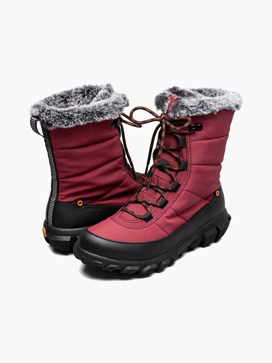 Bogs Cedar Quilt Lace Garnet