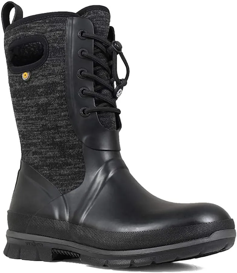 BOGS Women's Crandall Lace Knit Waterproof Insulated Winter Snow Boot