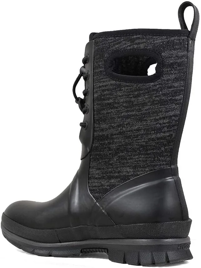 BOGS Women's Crandall Lace Knit Waterproof Insulated Winter Snow Boot