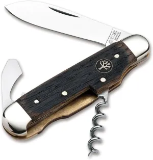 BOKER 110185 Wine Knife with 2-1/2" 4034 Stainless Steel Blade, Brown