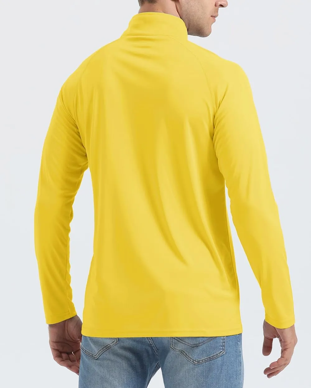 Boladeci Men's UPF 50  Sun Shirts 1/4 Zip Long Sleeve SPF UV Protection Lightweight Quick Dry Quarter Zip Golf Shirts