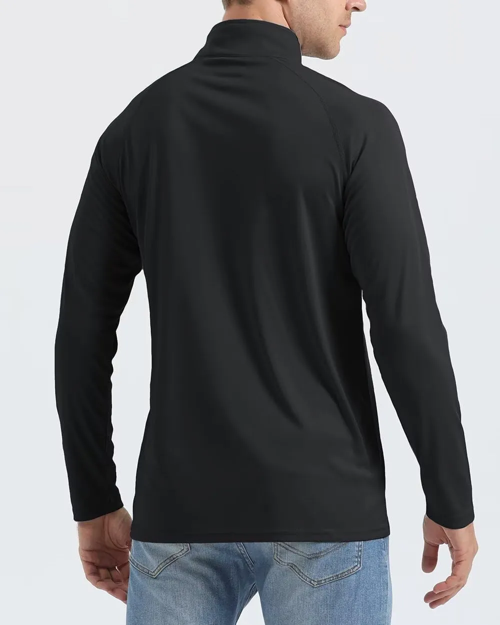 Boladeci Men's UPF 50  Sun Shirts 1/4 Zip Long Sleeve SPF UV Protection Lightweight Quick Dry Quarter Zip Golf Shirts