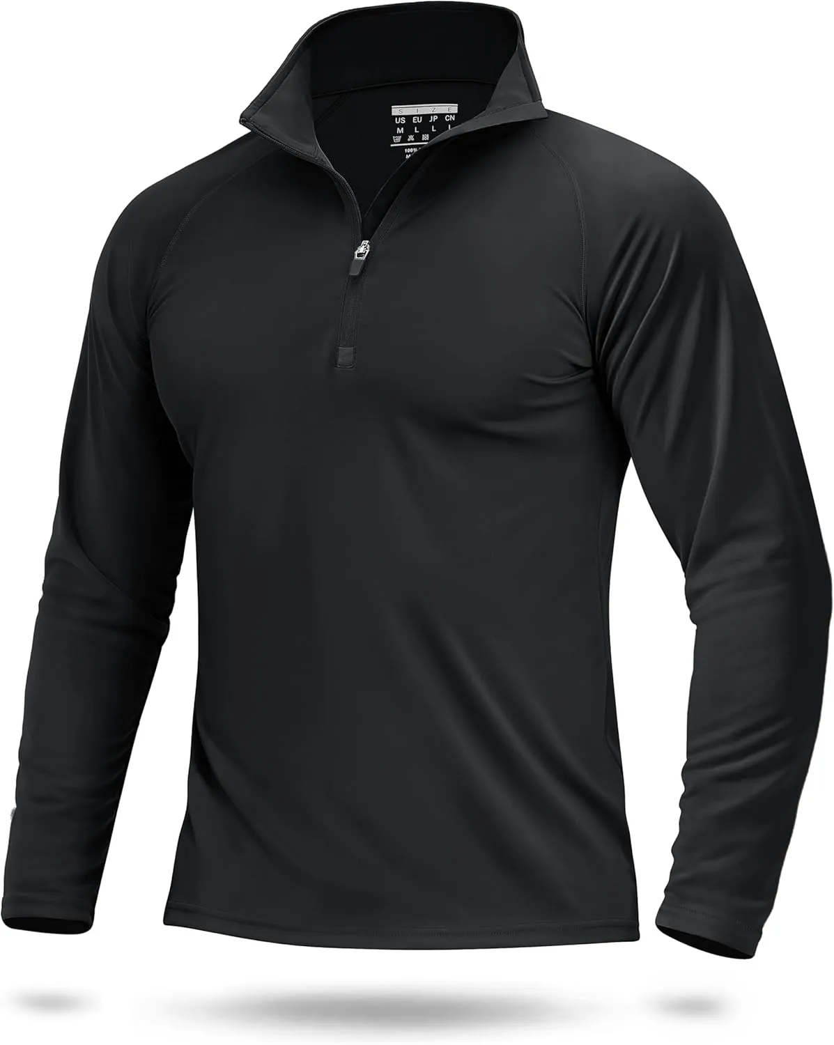 Boladeci Men's UPF 50  Sun Shirts 1/4 Zip Long Sleeve SPF UV Protection Lightweight Quick Dry Quarter Zip Golf Shirts