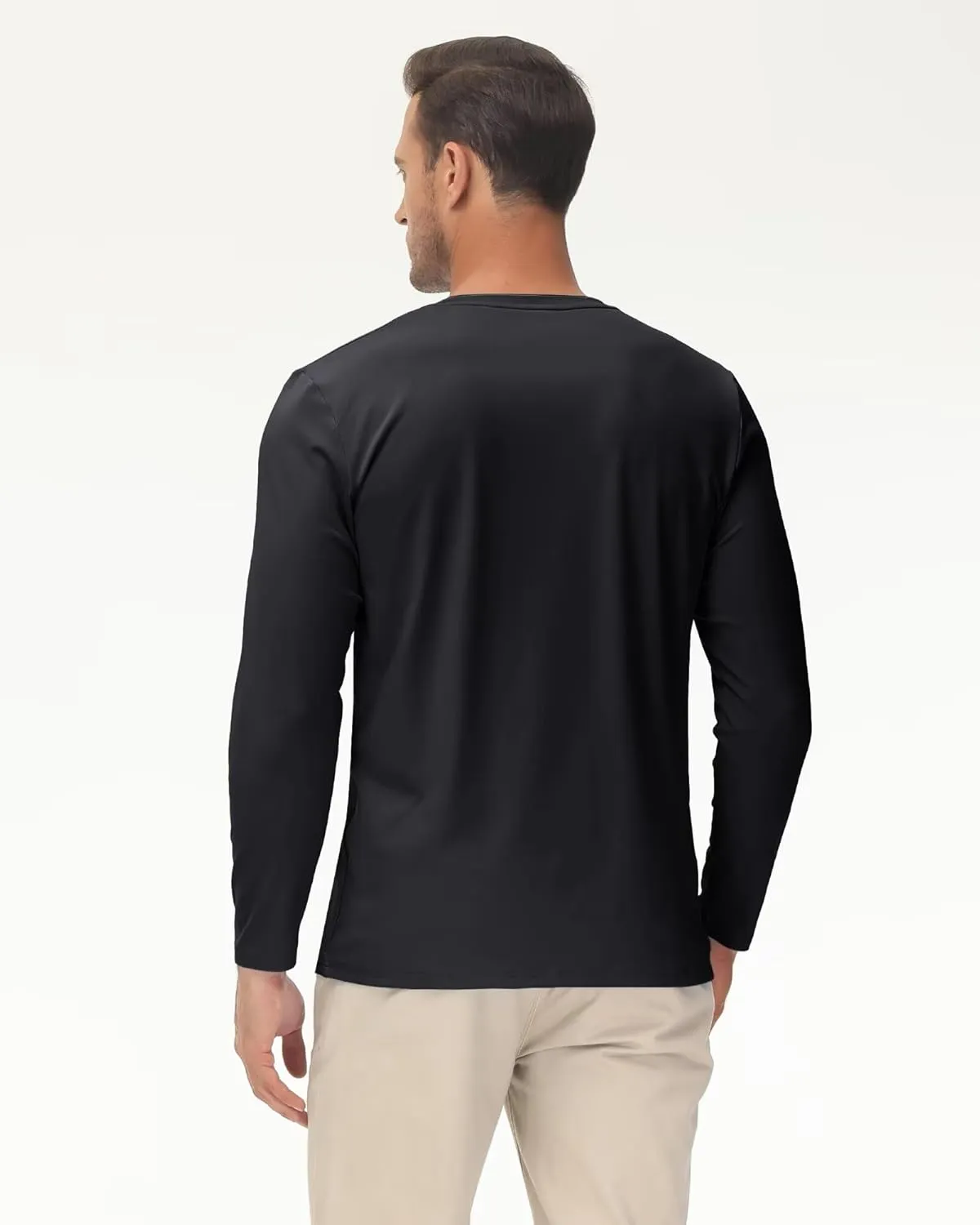 Boladeci Men's UPF 80  Sun Shirts Long Sleeve Lightweight UV Protection SPF Shirts Rash Guard Swim T-Shirts