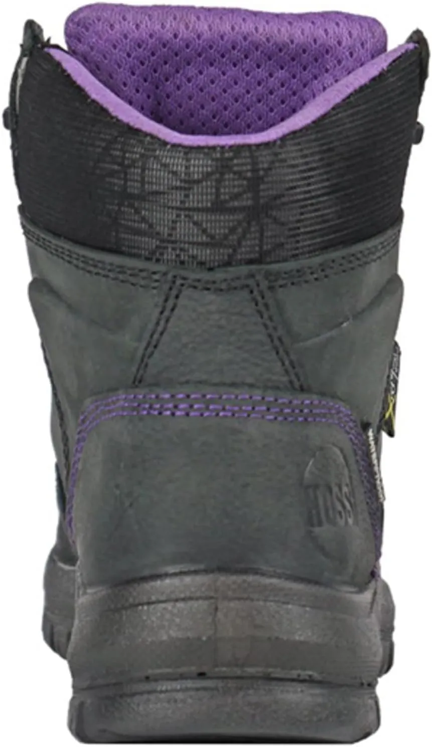 Boot Women's Lacy Met Guard Black Safety Toe Waterproof Work Non-Metallic
