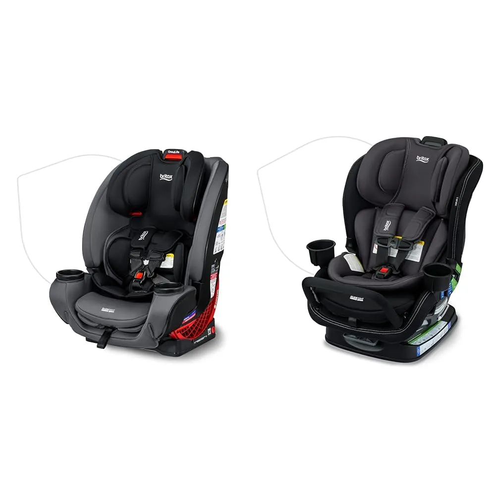 Britax One4Life & Poplar S Convertible Car Seats, Rear/Forward Facing 5-120 lbs, ClickTight Installation, Machine Washable