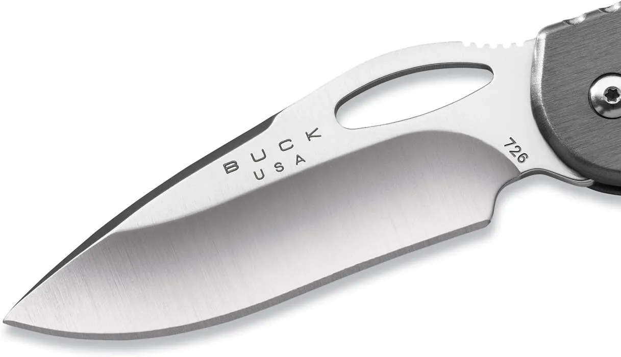 Buck Knives 726 Mini SpitFire Folding Lock Back Pocket Knife with Removable Stainless Steel Pocket Clip, 420HC Blade