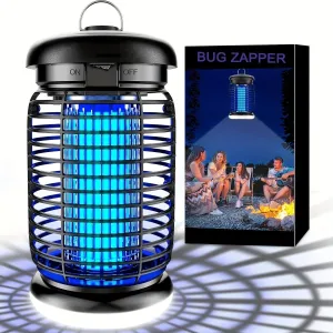 Bug Zapper Outdoor Electric, Mosquito Zapper Indoor, Fly Zapper, Fly Trap, Insect Trap for Garden Backyard Patio, Black