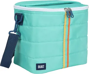 Built Puffer Crossbody Lunch Bag Lightweight, Insulated and Reusable, Blue Cockatoo, 13 Can Capacity