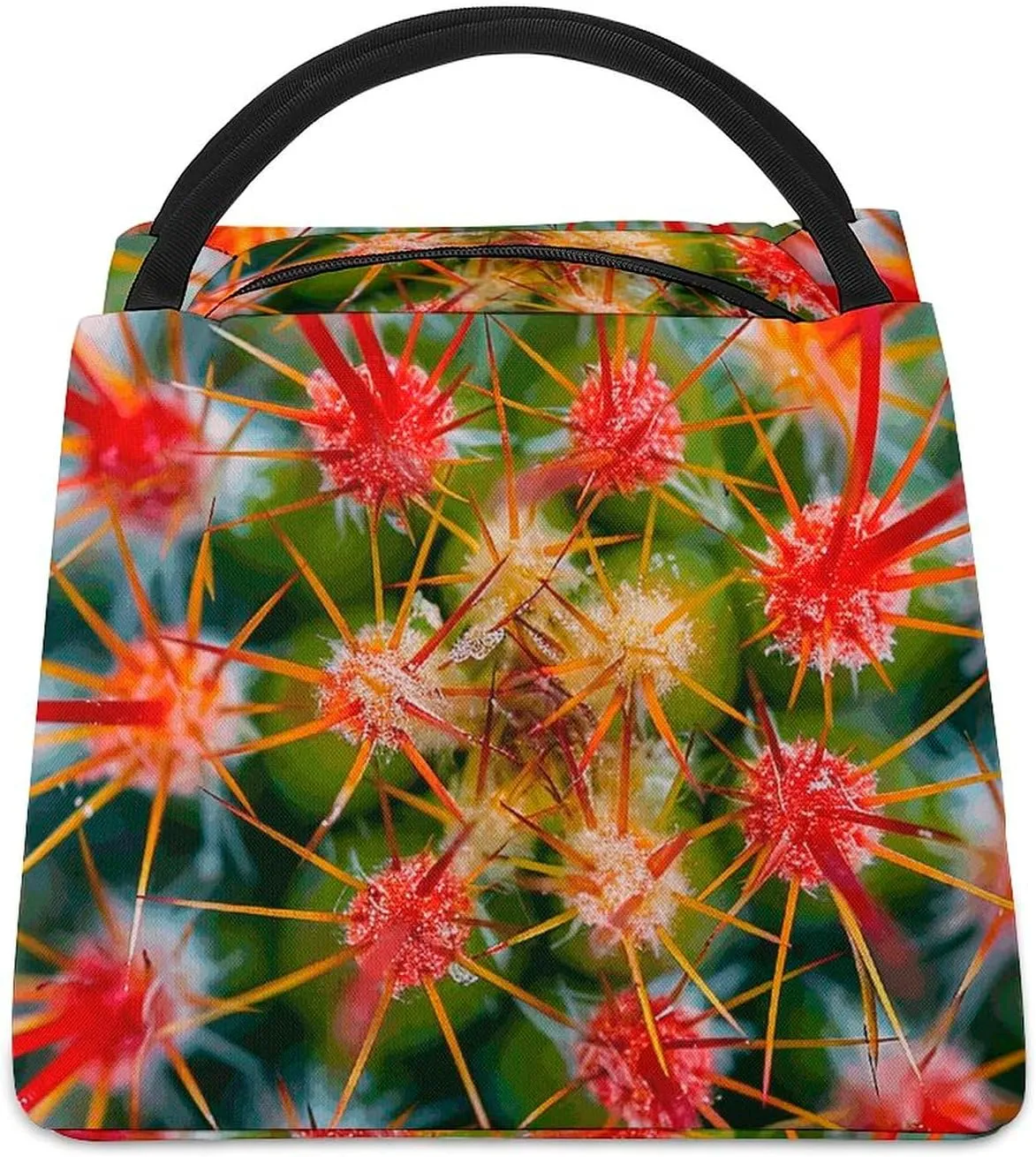 Cactus Thorns Photos Lunch Bag for Women Men Insulated Lunch Box Leakproof Lunch Tote Bag for Picnic Work Beach