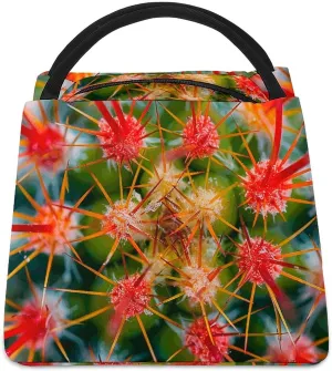 Cactus Thorns Photos Lunch Bag for Women Men Insulated Lunch Box Leakproof Lunch Tote Bag for Picnic Work Beach