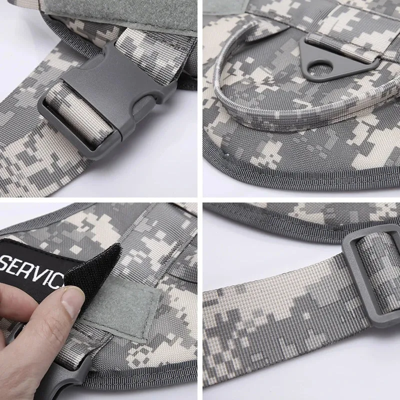 Camouflage Tactical Military Dog Harness
