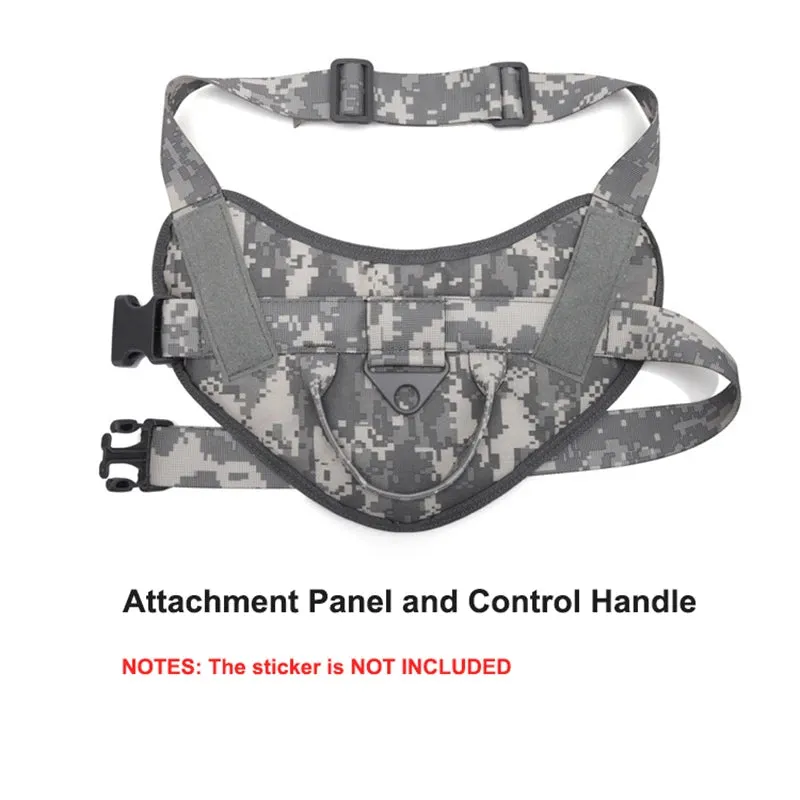 Camouflage Tactical Military Dog Harness