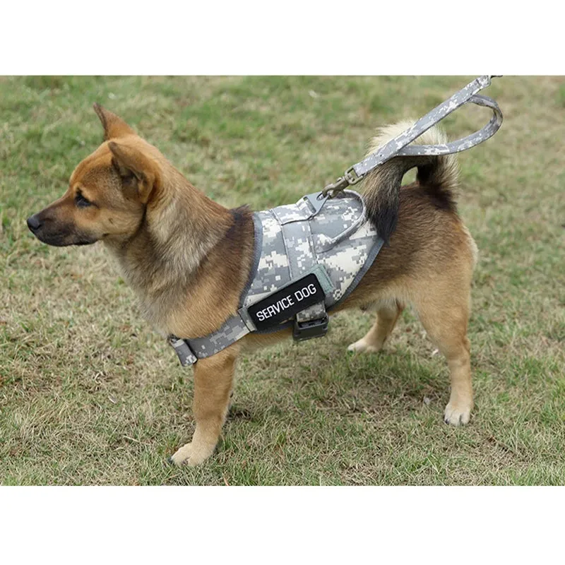 Camouflage Tactical Military Dog Harness