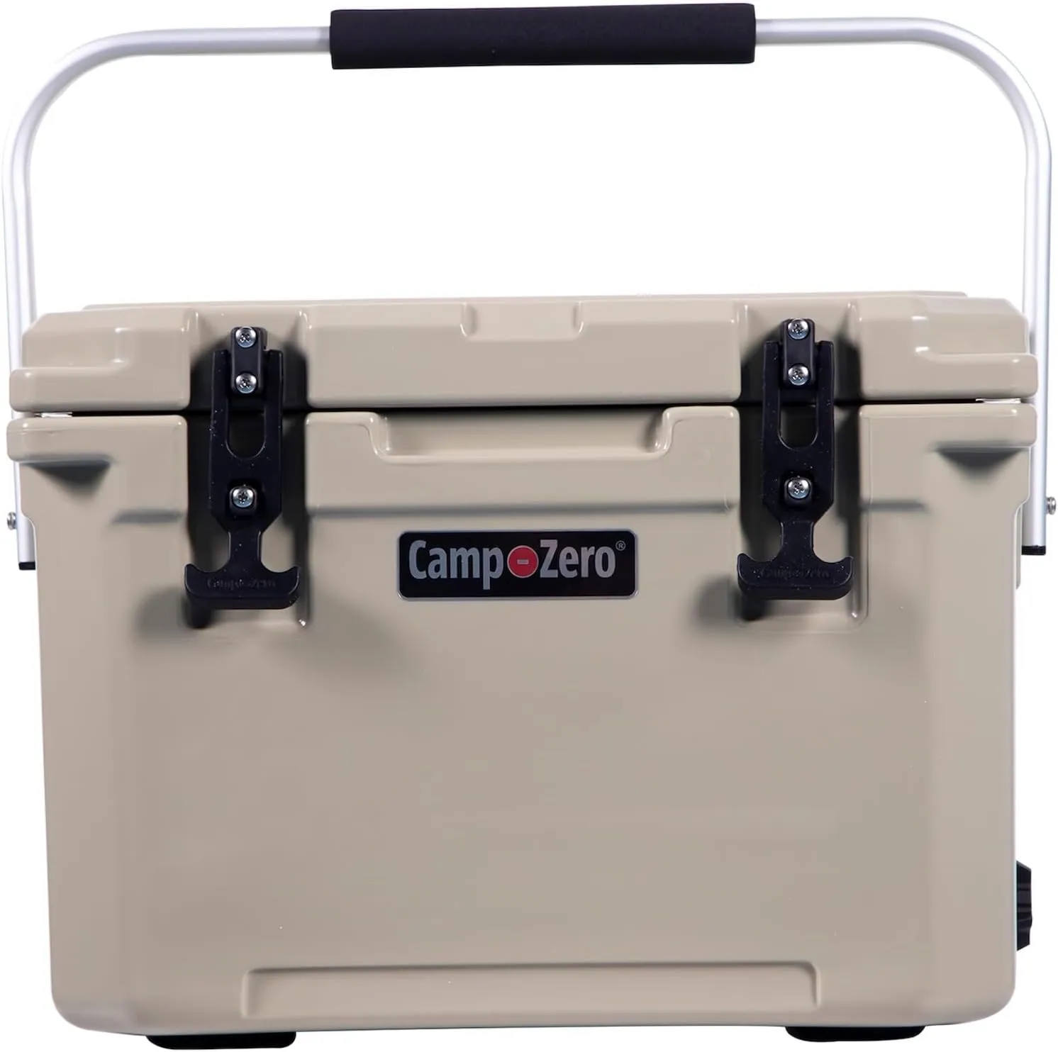 CAMP-ZERO 21 Quart Rotomolded Hard Cooler - Insulated Ice Chest with 4 Cup Holders - Bear-Proof Travel Ice Box for Beverage, Drink, BBQ, Fishing, Camping, Outdoor