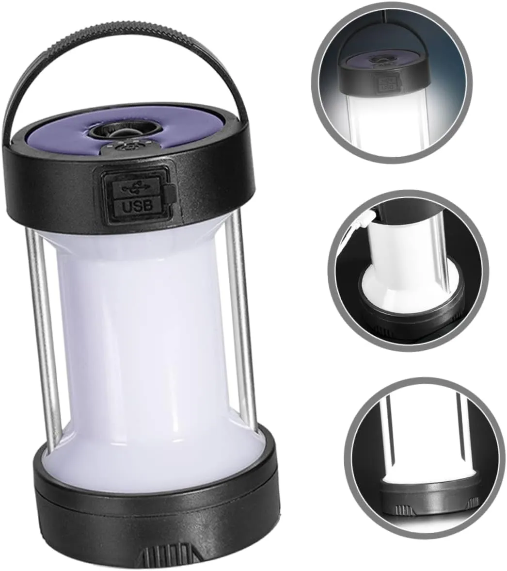 Camping Lights Camping Lantern Solar Light Solar Powered Lights Outdoor Tent Chargeable Camping Light Solar Camping Lamp Hanging Camping Light Handle Camping Lamp Camping Supplies
