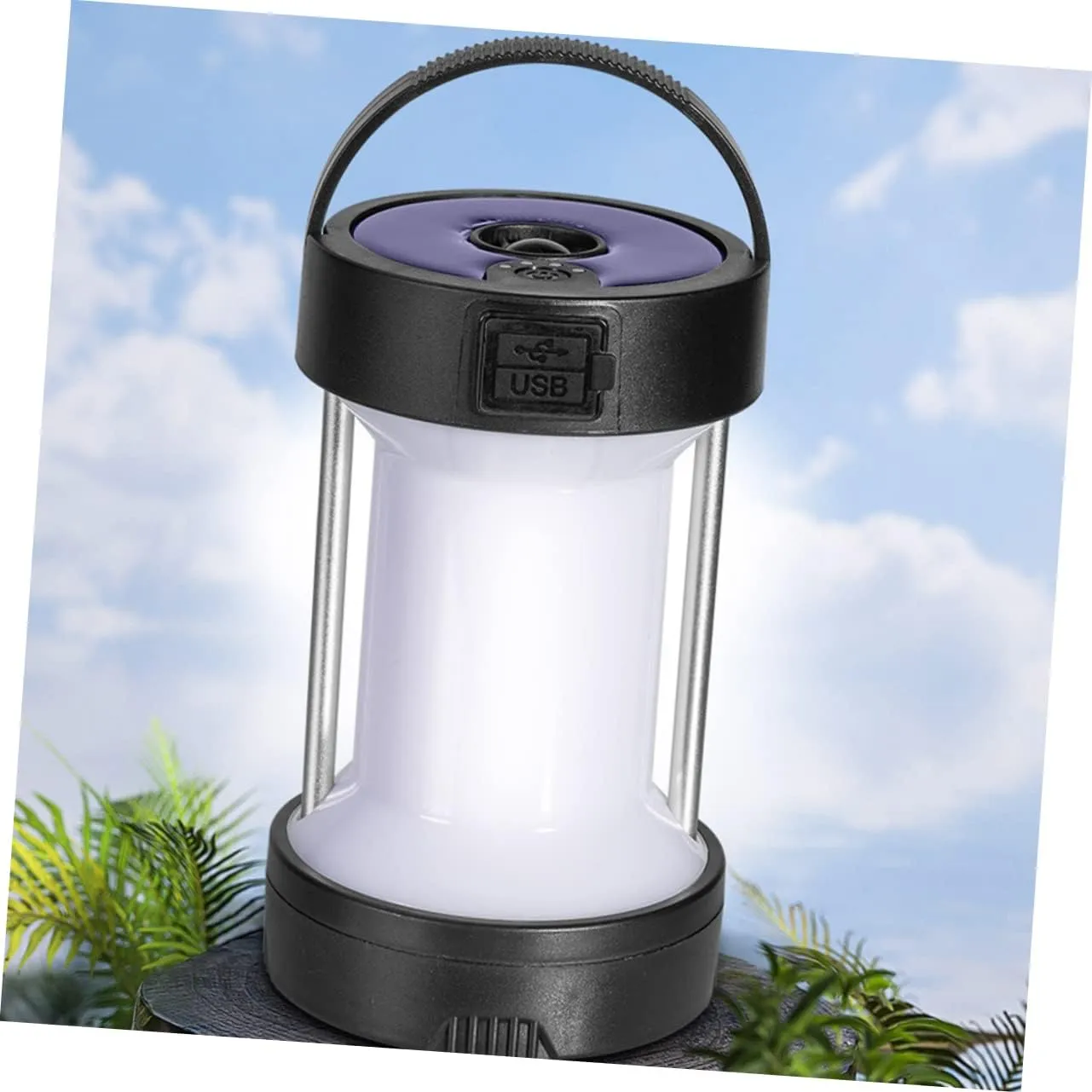 Camping Lights Camping Lantern Solar Light Solar Powered Lights Outdoor Tent Chargeable Camping Light Solar Camping Lamp Hanging Camping Light Handle Camping Lamp Camping Supplies
