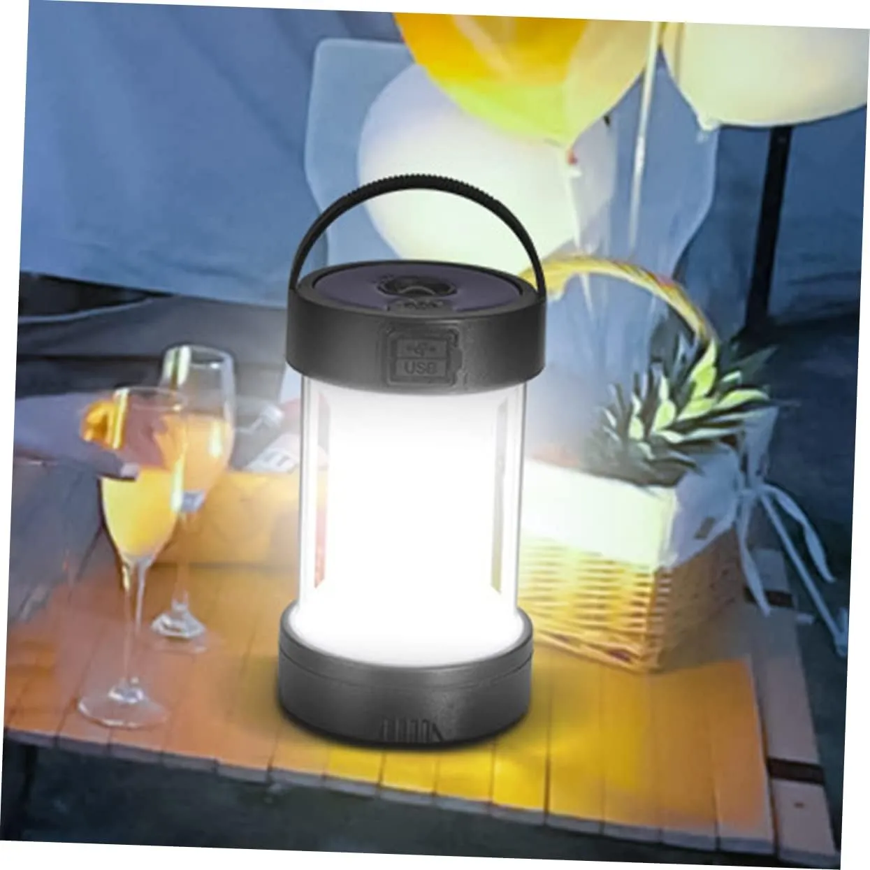 Camping Lights Camping Lantern Solar Light Solar Powered Lights Outdoor Tent Chargeable Camping Light Solar Camping Lamp Hanging Camping Light Handle Camping Lamp Camping Supplies